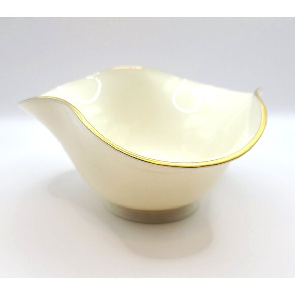 Lenox Devon Collection Gold 5" All Purpose Bowl with 24K Gold Trim USA Made - Picture 2 of 8